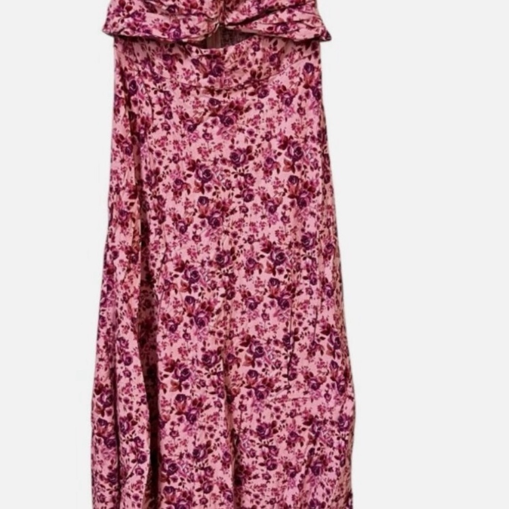 Trixxi Pink Floral Strapless Dress - Picture 6 of 11